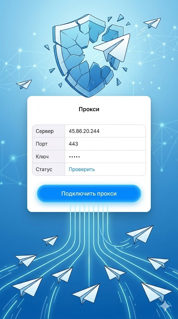 Подключение Telegram-прокси